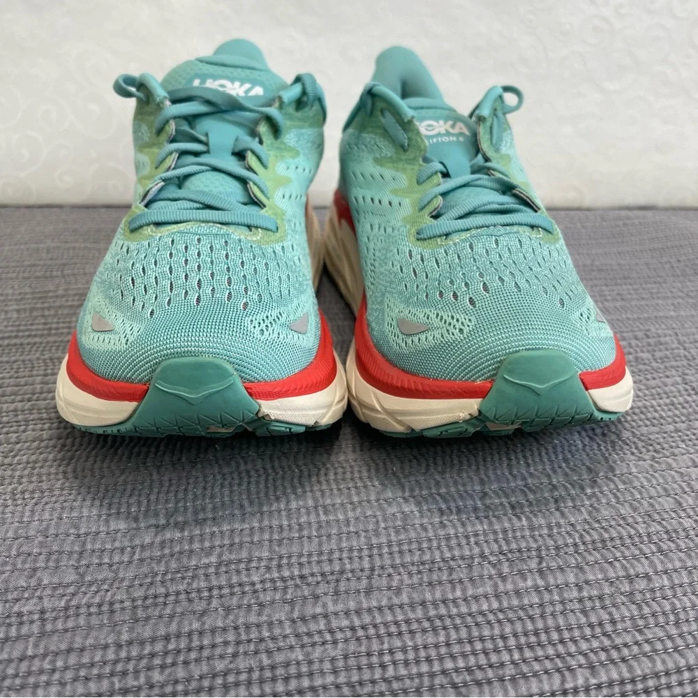 Hoka One One Clifton 8 Women's Size 9 B Blue Running Athletic Sneakers - Picture 5 of 12